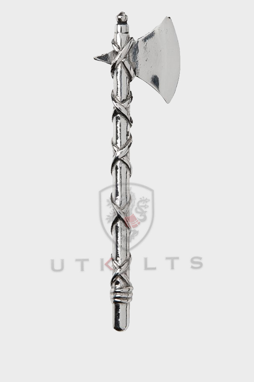 Premium Battle Axe Kilt Pin - Matte or Polished Finish