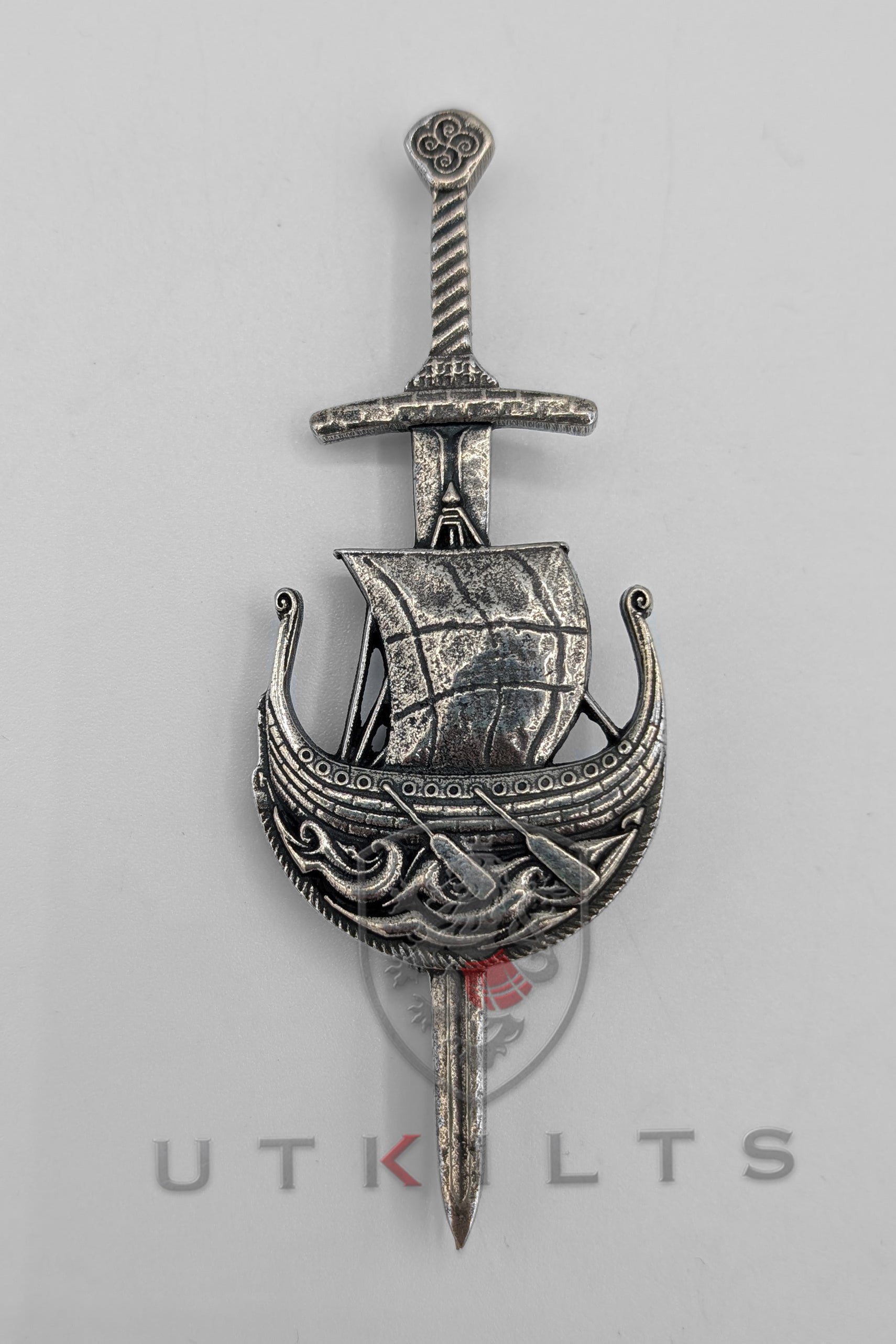 Kilt Pin – Birlinn, Blade & Ship of the Isles | UTKilts – UT Kilts