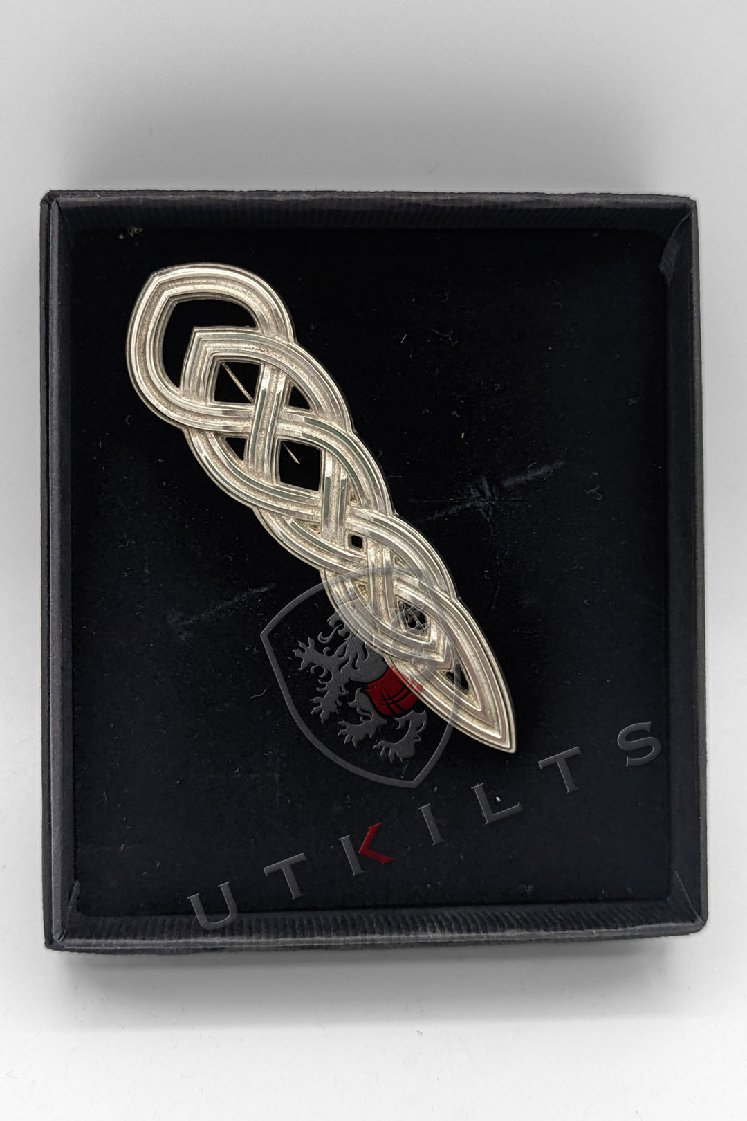 Premium Braided Knot Kilt Pin - Matte or Polished Finish