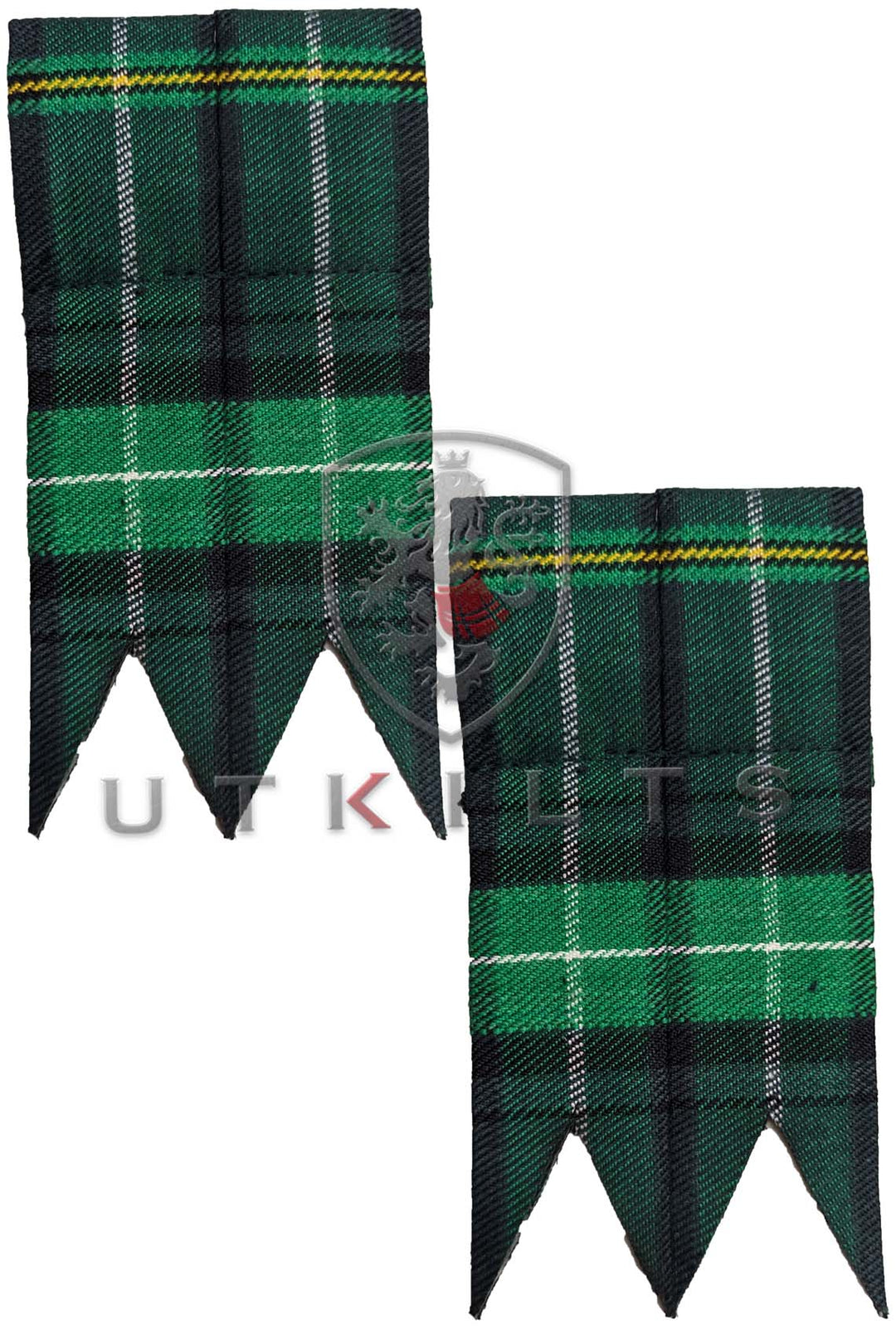 Celtic Polyviscose Tartan Kilt Hose Flashes