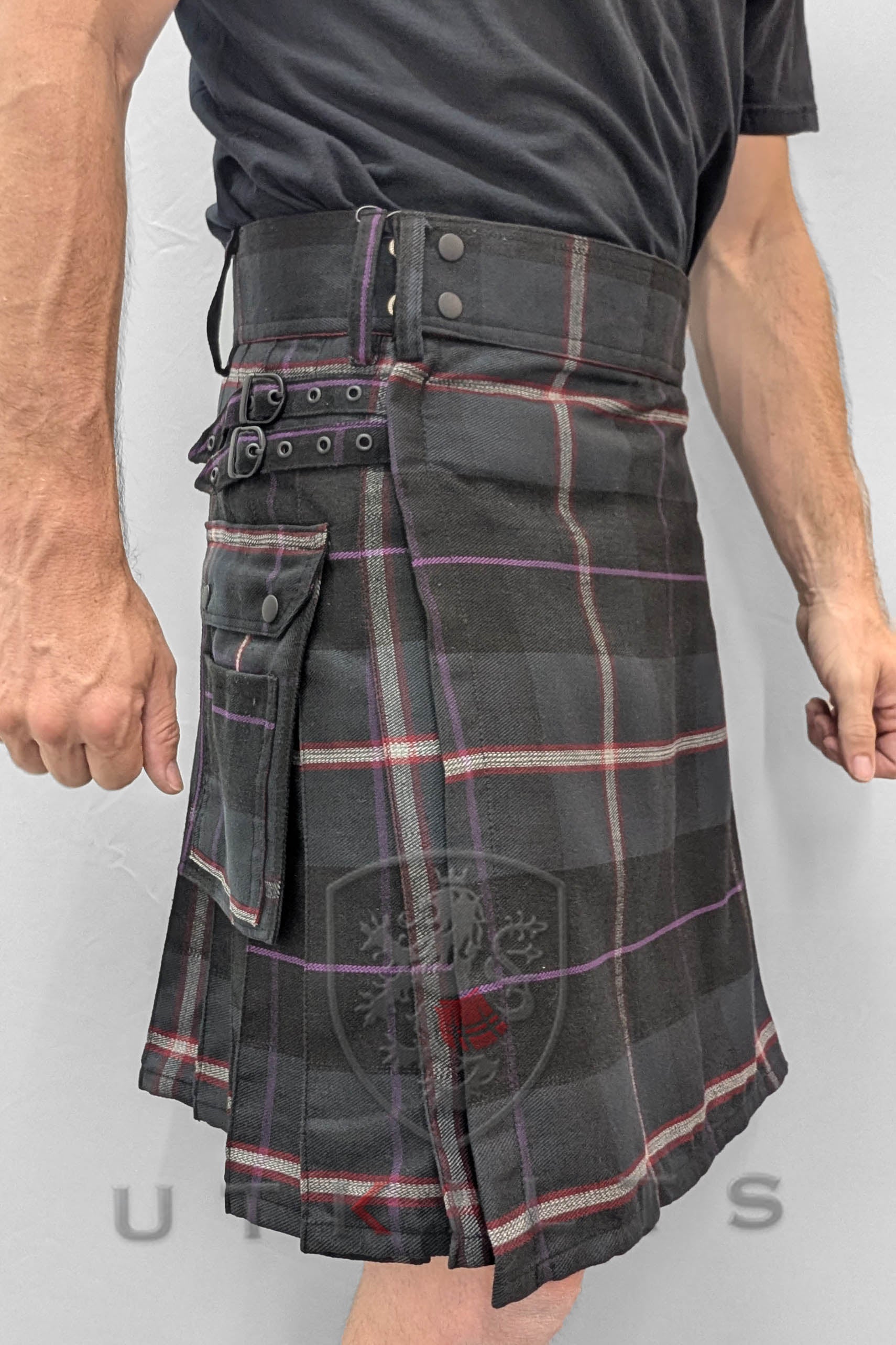 Utility Kilt – GlenLoch, Midnight Sea | Deep Tones, Everyday 