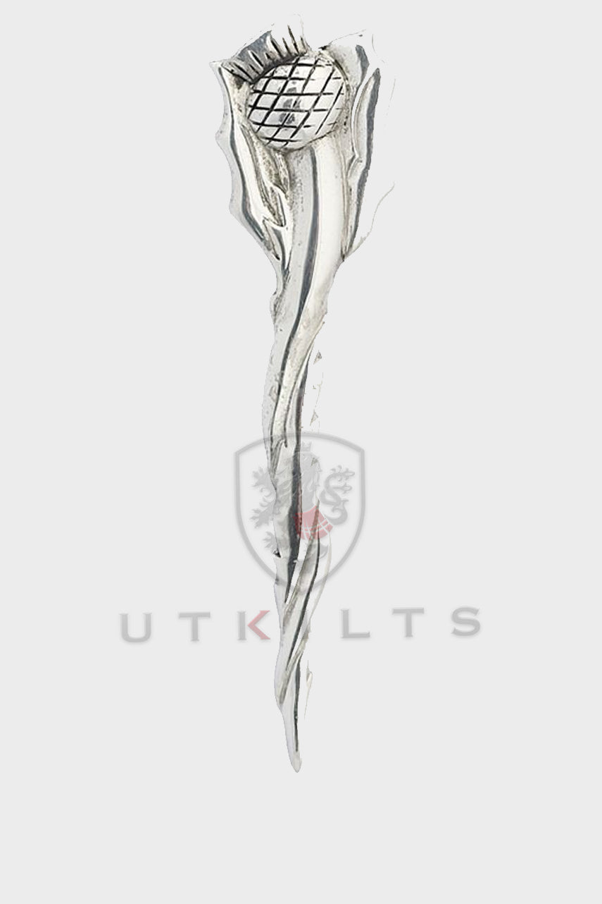 Kilt Pin – InverLoch, Long Twist Thistle