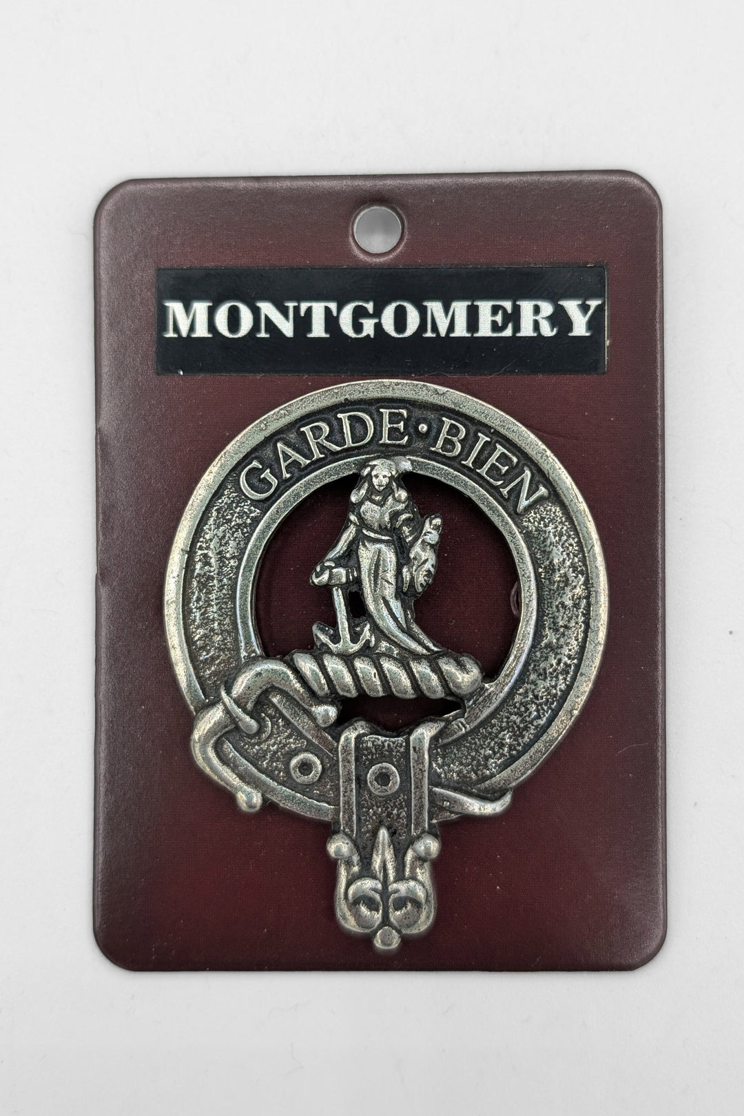 CLEARANCE! Kilt Cap Badge – Special Order, Scottish Clan Crest Montgomery