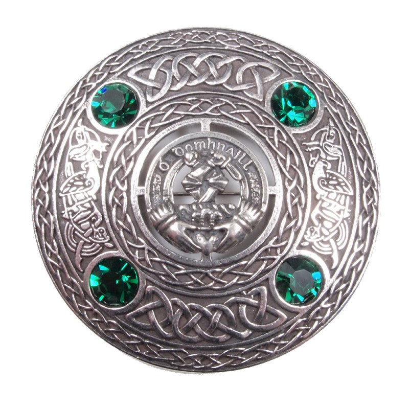 Plaid & Sash Brooch – Special Order, Irish Clan Crest