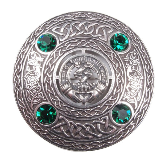 Plaid & Sash Brooch – Special Order, Irish Clan Crest