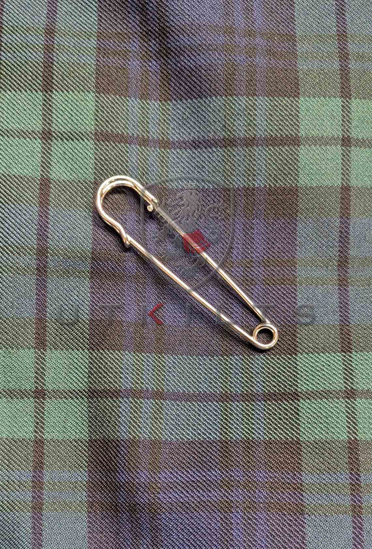 CLEARANCE! 5 Yard Made in Scotland Black Watch PV Tartan Kilt - Includes free Military Style Safety Kilt Pin - 36x24