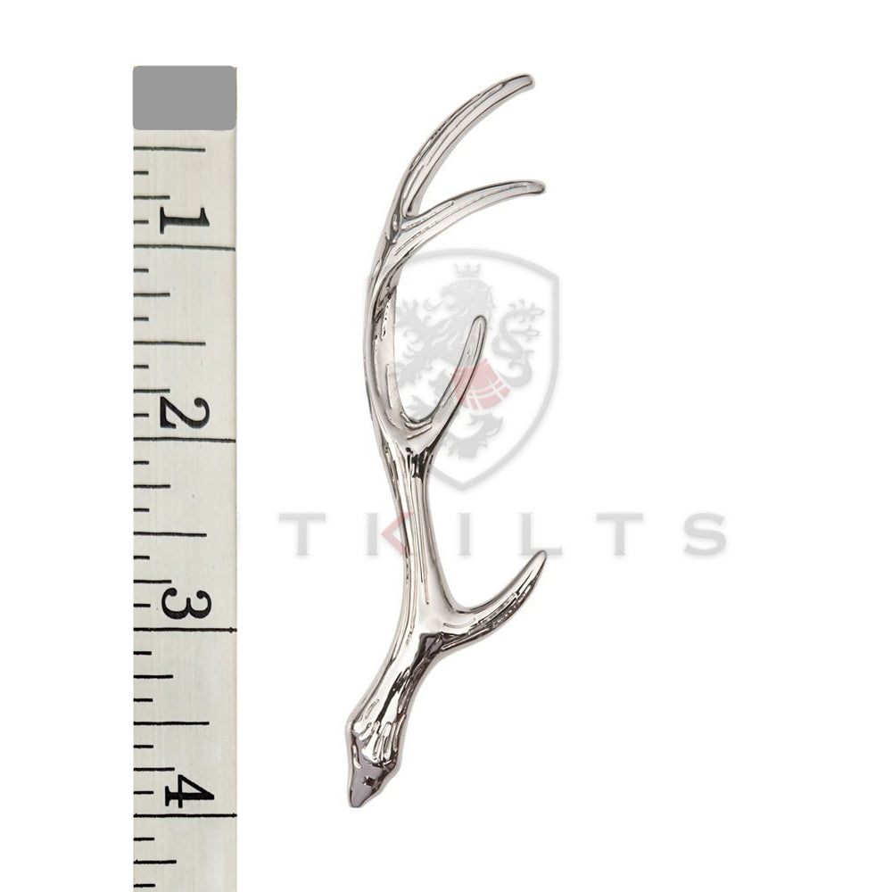 Premium Stag Antler Polished Kilt Pin