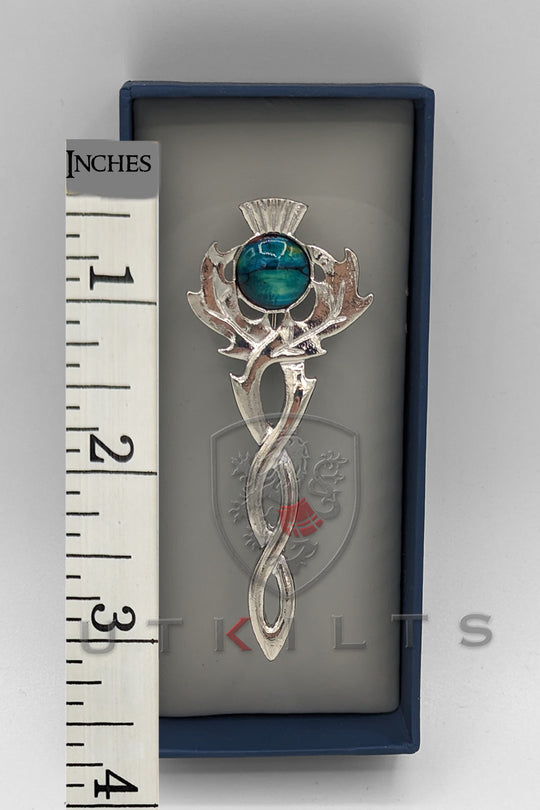 Kilt Pin – Inverloch, Heathergem Thistle Twist