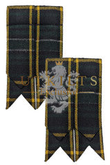 Kilt Flashes – Wool, Irish Black