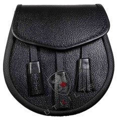 Kilt Sporran – Daywear, Classic Black Leather