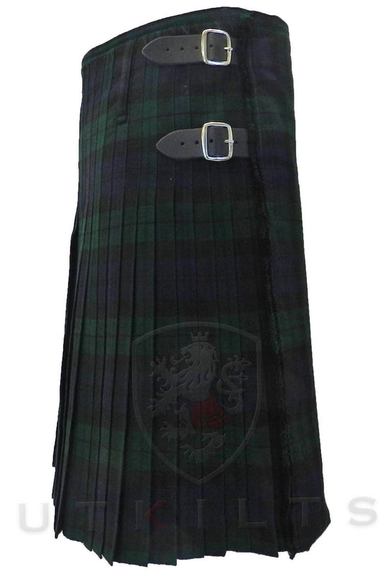 Premium Black Watch Wool Traditional Kilt - Side 2