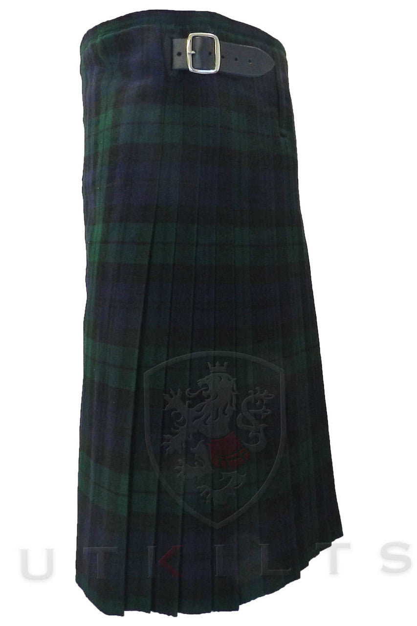 Premium Black Watch Wool Traditional Kilt  Side 1