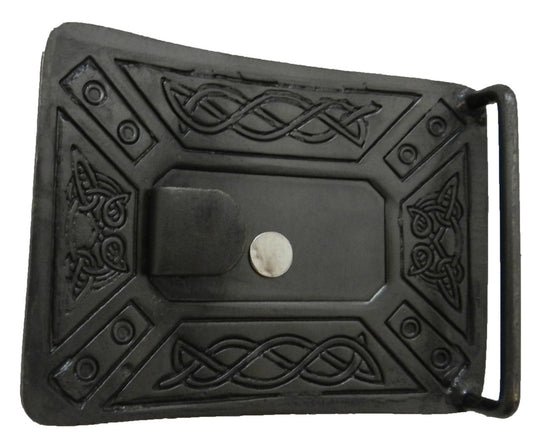 Kilt Buckle – Heritage, Thistle & Knot Antiqued Brass