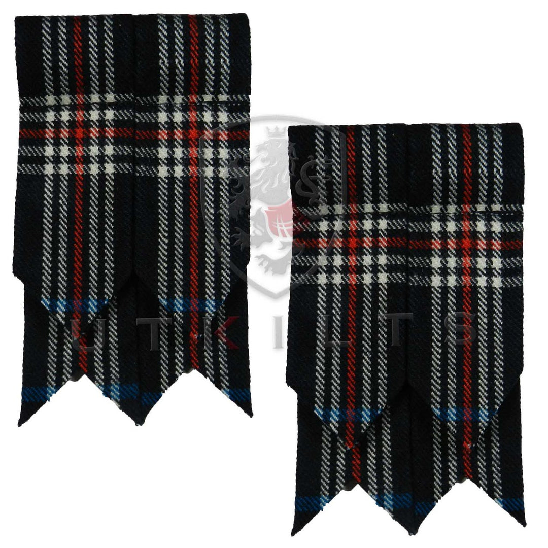 Law Enforcement Wool Tartan Kilt Hose Flashes