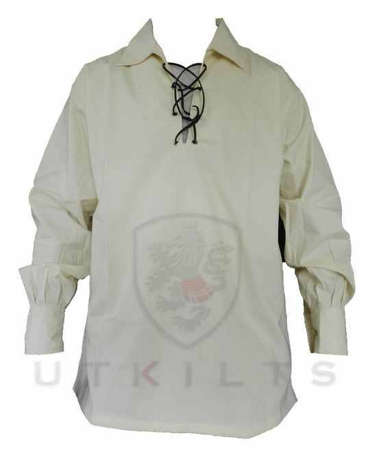 Cream Jacobite Ghillie Shirt Long Sleeve