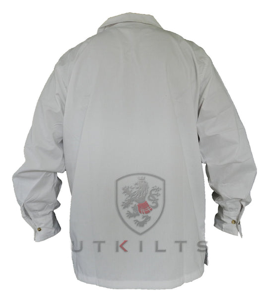 White Jacobite Ghillie Shirt Long Sleeve