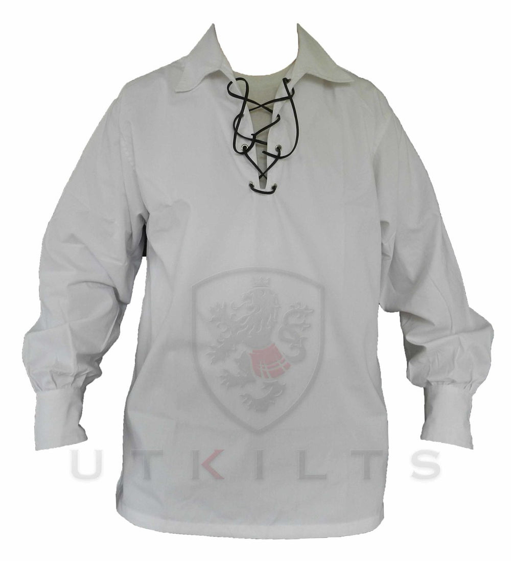 White Jacobite Ghillie Shirt Long Sleeve