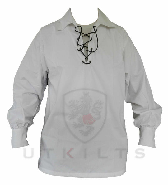 Ghillie Shirt – Jacobite, White Long Sleeve