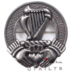 Premium Irish Harp Cap Badge