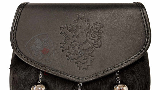 Kilt Sporran – Semi-Dress, Kilted Lion Black