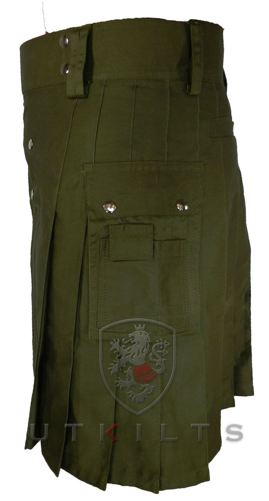 Utility Kilt - Deluxe Olive Green