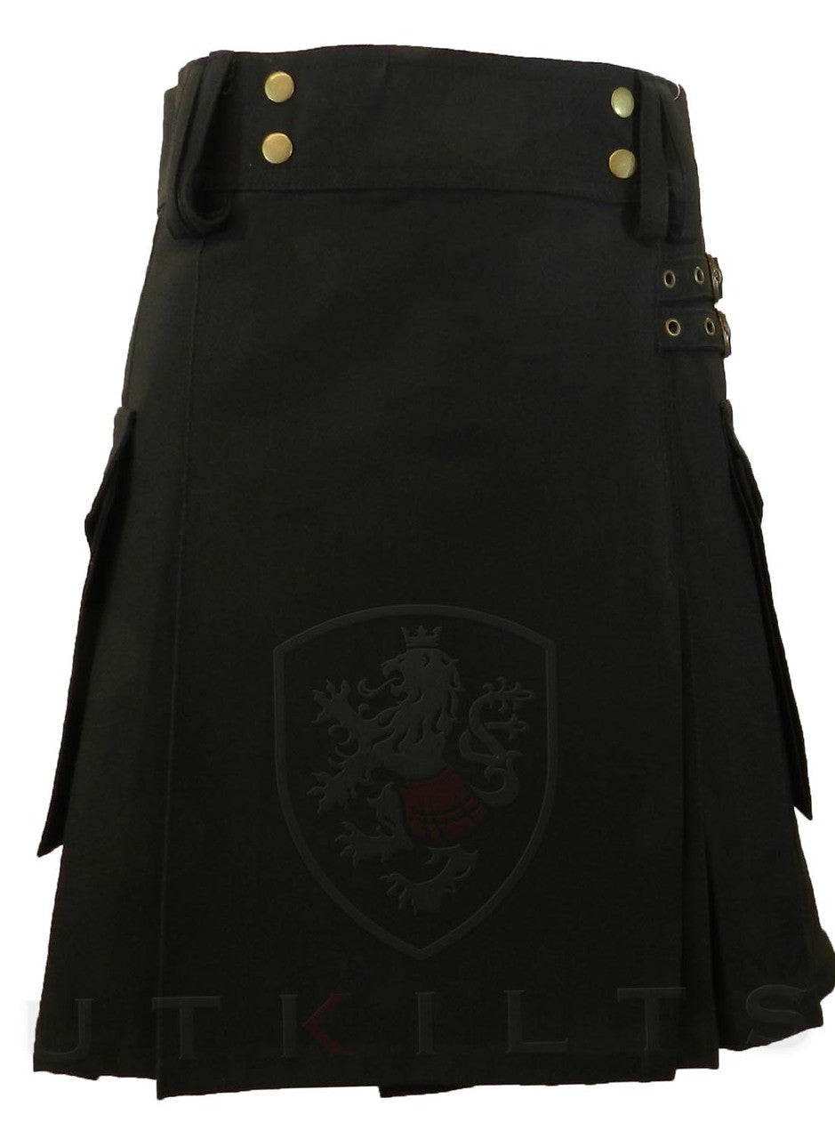 Ladies Utility Kilt – GlenIsla, Black