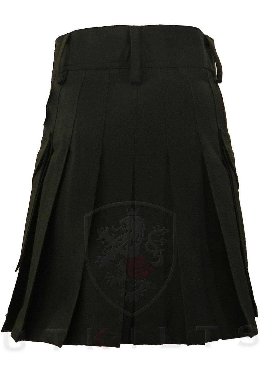 Ladies Utility Kilt – GlenIsla, Black