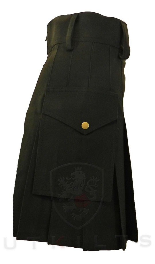 Ladies Utility Kilt – GlenIsla, Black