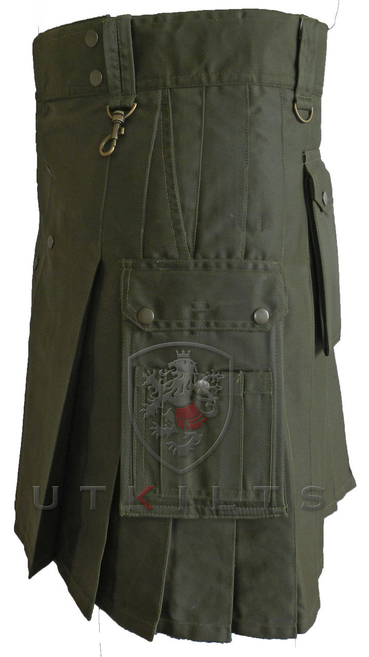 Utility Kilt – Wild Horizon, Olive Green