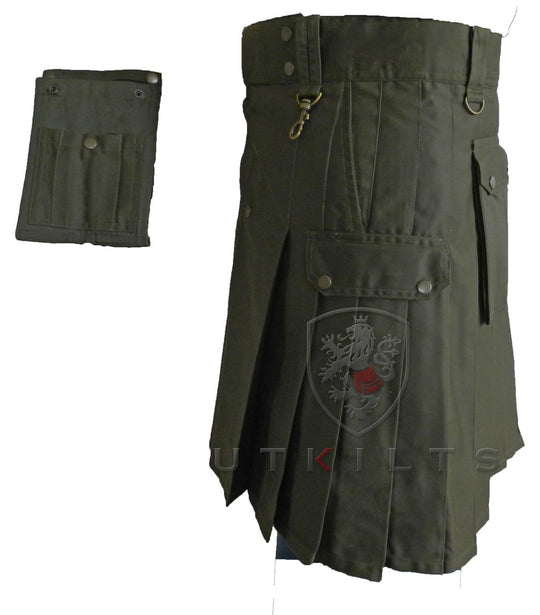 Utility Kilt – Wild Horizon, Olive Green