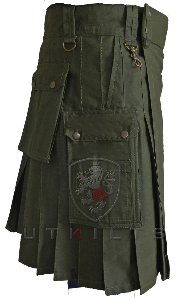Utility Kilt – Wild Horizon, Olive Green