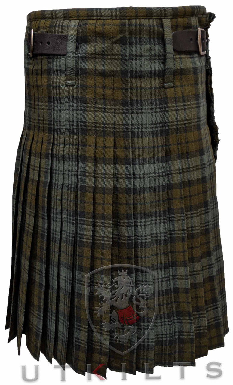 Standard Black Watch Weathered 16oz Wool Tartan Kilt