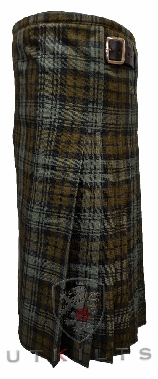 Standard Black Watch Weathered 16oz Wool Tartan Kilt