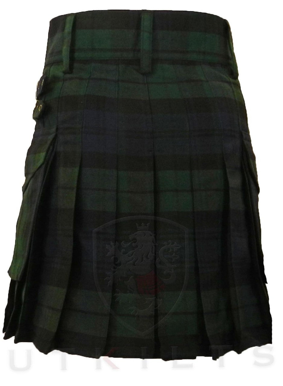 Ladies Utility Kilt – GlenIsla, Black Watch