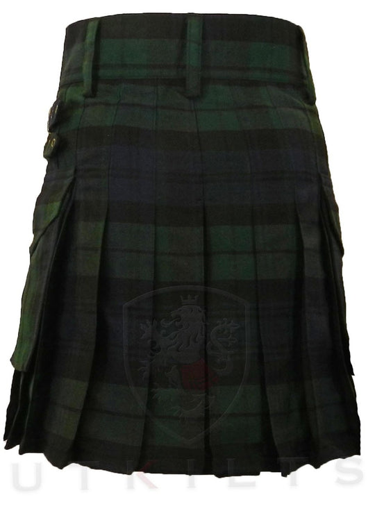 Ladies Utility Kilt – GlenIsla, Black Watch