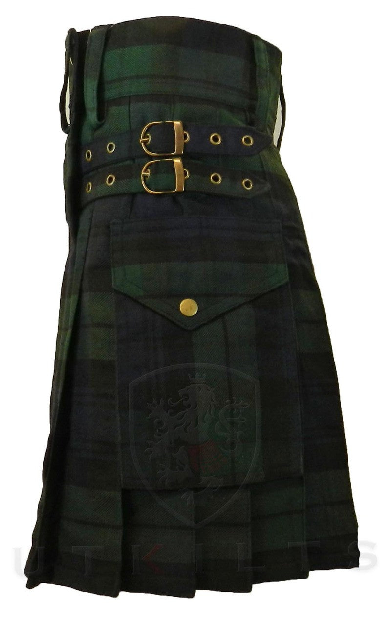 Ladies Utility Kilt – GlenIsla, Black Watch