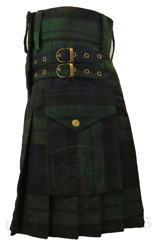 Ladies Utility Kilt – GlenIsla, Black Watch