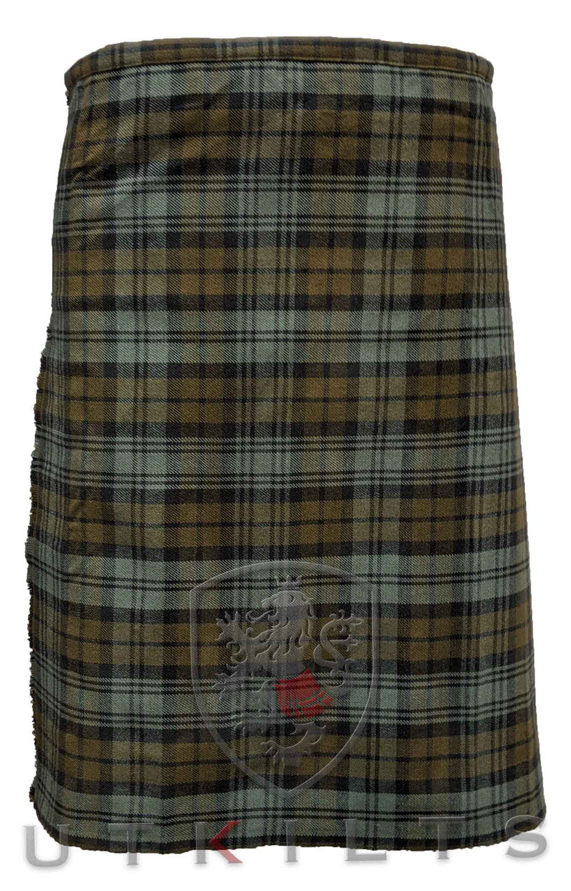 Premium Black Watch Weathered 16oz Wool Tartan Kilt