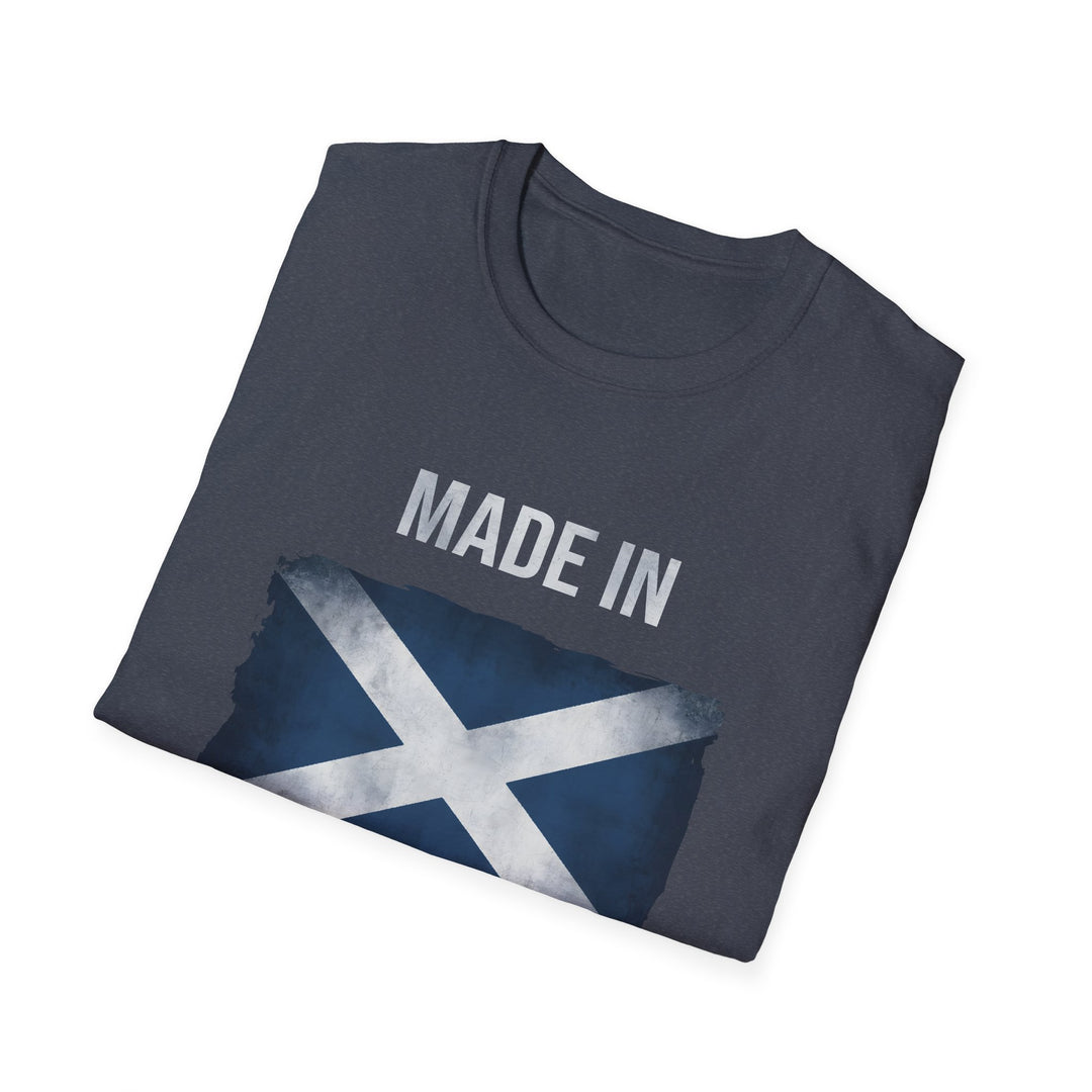 T-Shirt – Made in Scotland Saltire, Dark