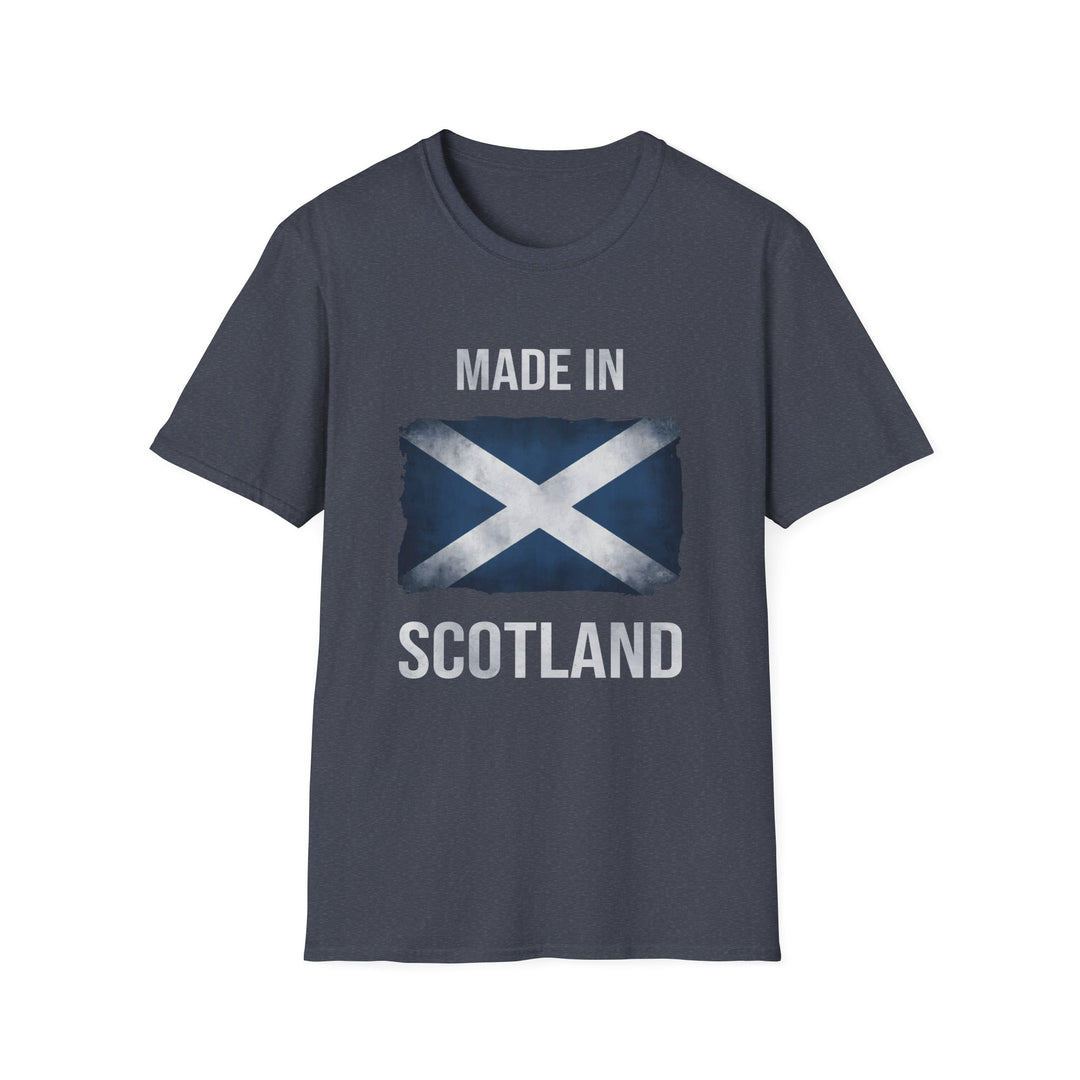 T-Shirt – Made in Scotland Saltire, Dark