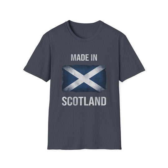 T-Shirt – Made in Scotland Saltire, Dark