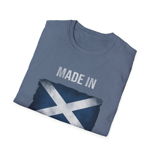 T-Shirt – Made in Scotland Saltire, Dark