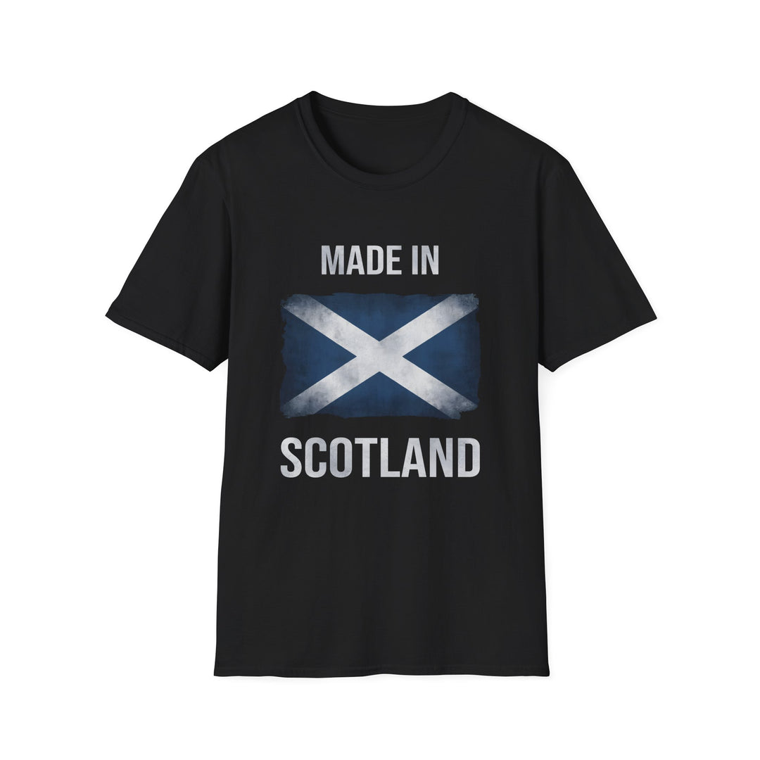 T-Shirt – Made in Scotland Saltire, Dark