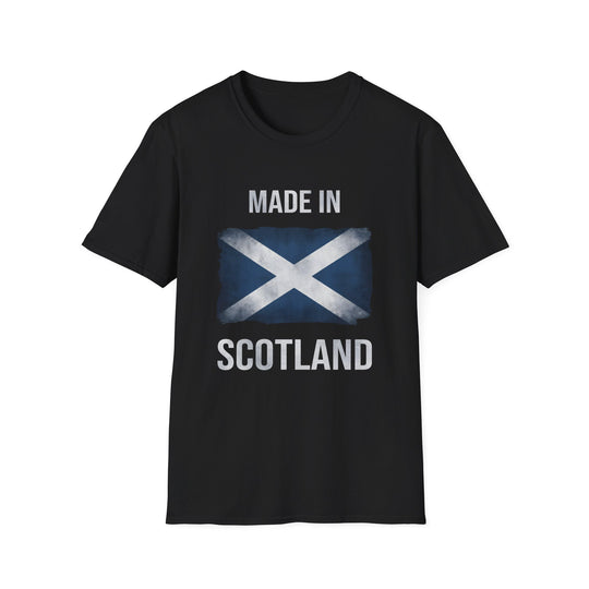 T-Shirt – Made in Scotland Saltire, Dark