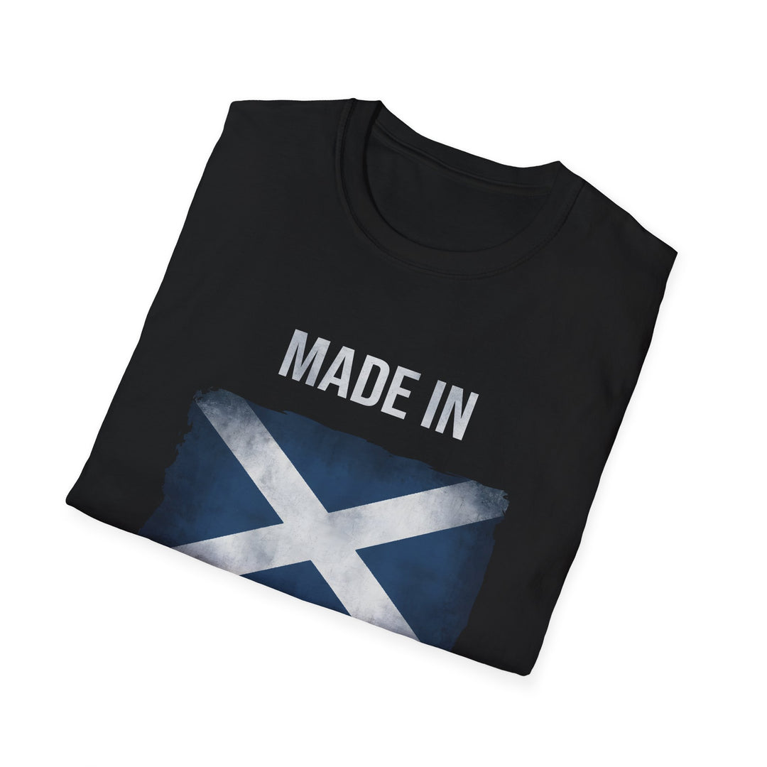 T-Shirt – Made in Scotland Saltire, Dark