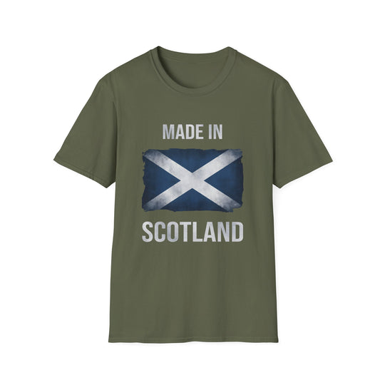 T-Shirt – Made in Scotland Saltire, Dark