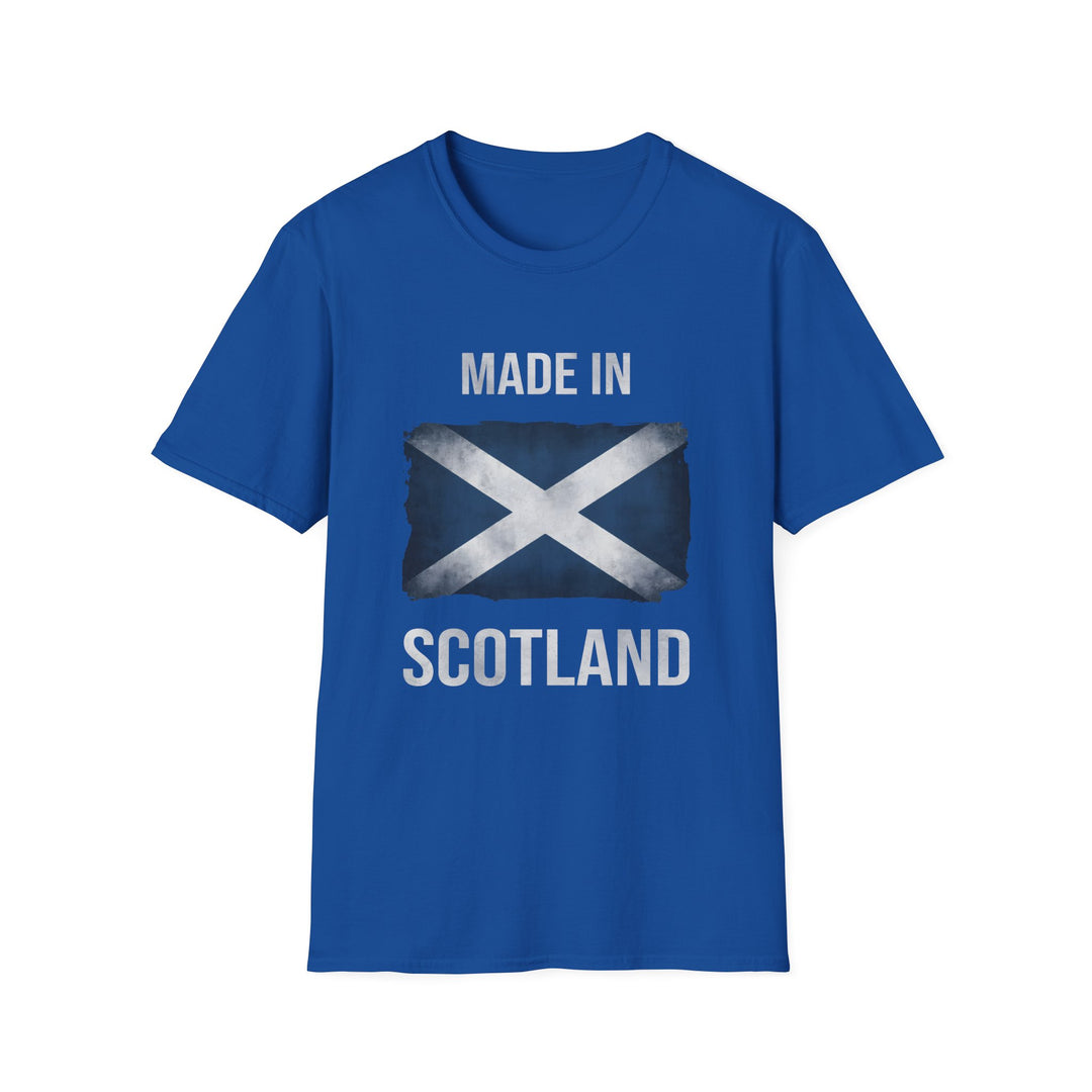 T-Shirt – Made in Scotland Saltire, Dark