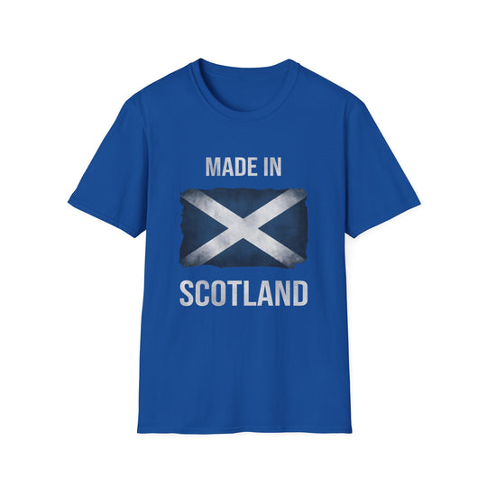 T-Shirt – Made in Scotland Saltire, Dark