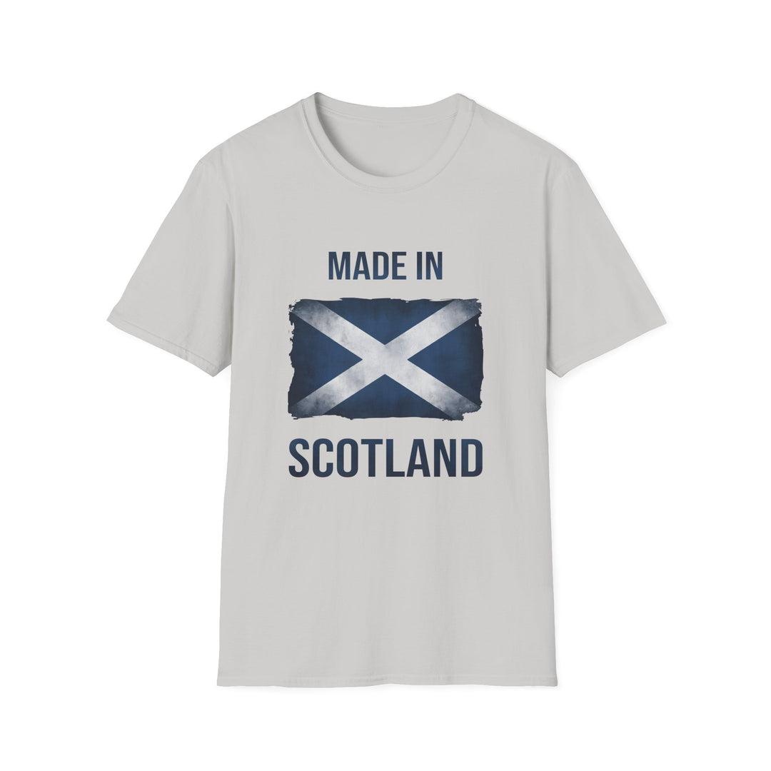 T-Shirt – Made in Scotland Saltire, Light