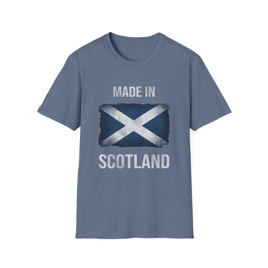 T-Shirt – Made in Scotland Saltire, Dark